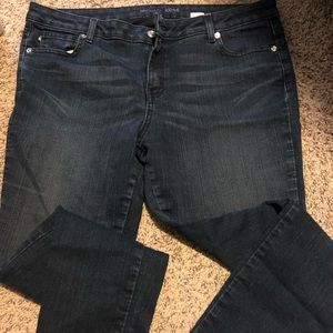 Micheal kors dark wash skinny jeans